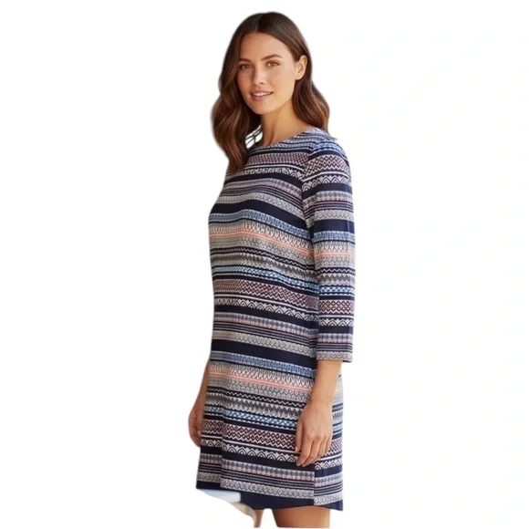 J.Crew Multicolor Striped Long Sleeve Dress‎ Size 2