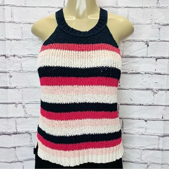 J.Crew Sweater tank in stripe size Small