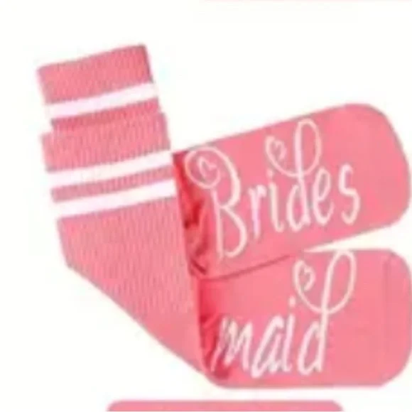 Bridesmaid Pink Party Socks