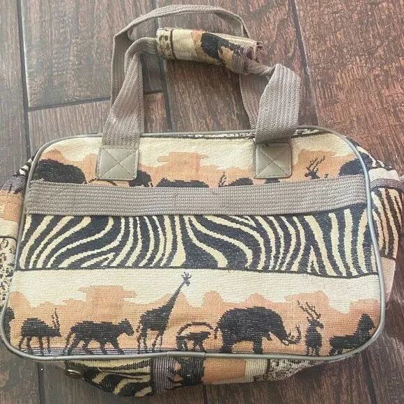 Wildlife Safari Duffel Bag - Brown and Tan