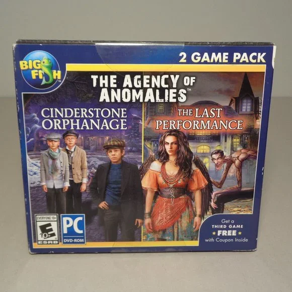 THE AGENCY OF ANOMALIES / 2 Game Pack New PC DVD-ROM Video Game