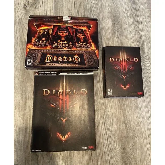 Diablo Battle Chest And Strategy Guide Lot PC Gaming