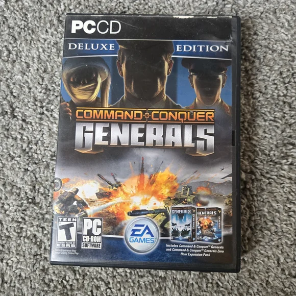 Command & Conquer: Generals Deluxe Edition PC Game - EA Games Black Case