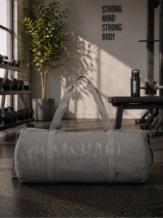 Gymshark Power Holdall Dark Grey Duffel Bag Gym Bag NEW