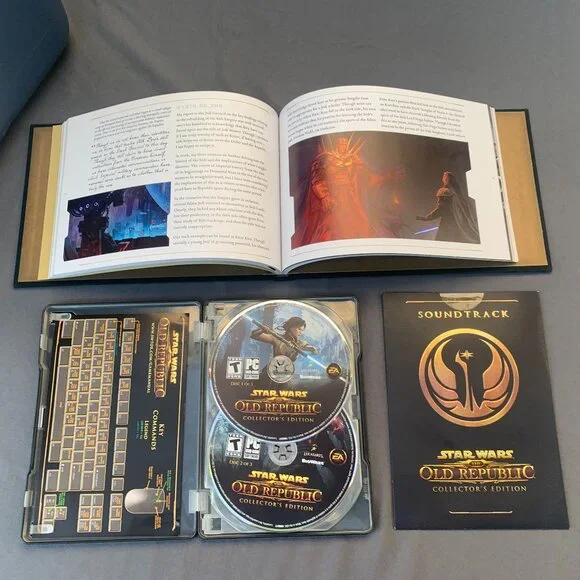 Star Wars The Old Republic Collectors Ed PC game, metal case, soundtrack journal