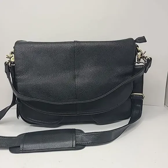 Johansen Tote Betsy Style Camera Bag DSLR Black Faux Leather LARGE - EUC
