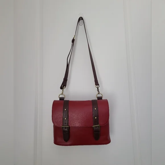 Red Camera Carrying Bag Case Red Vintage Look
