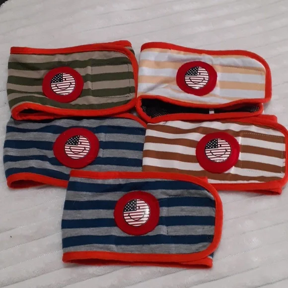 🌻5 for $10 bundle of 5 male dog wraps