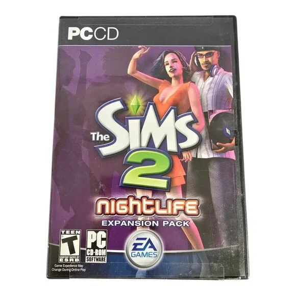 The Sims 2: Nightlife Expansion Pack for PC (Windows, 2005) CIB Complete!