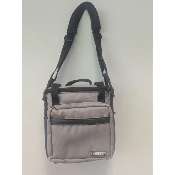 TUNDRA 8–12 Can Soft Cooler Lunch Bag Insulated Portable Camping Gray Black
