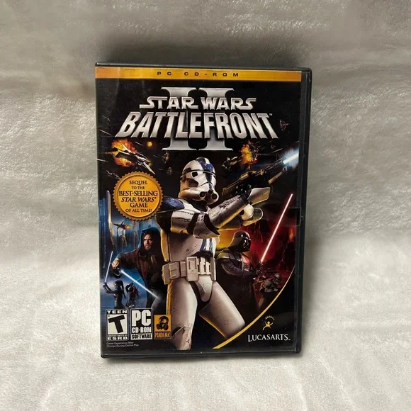 Star Wars: Battlefront II 4 disc set 2005 PC CD-ROM video games UNTESTED
