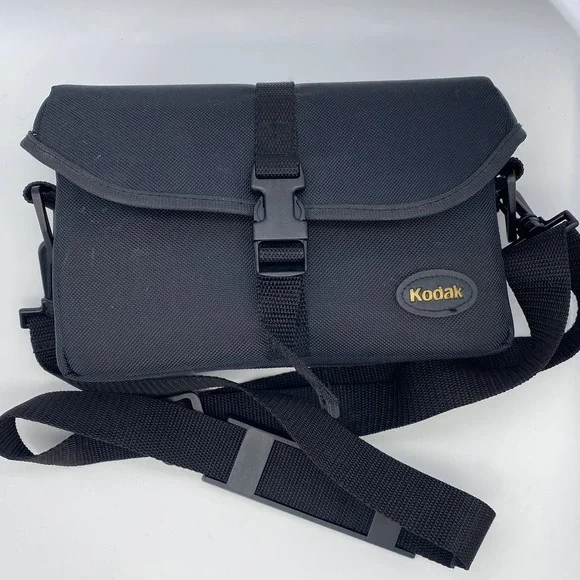 KODAK Small Camera Shoulder Bag Black Adjustable Strap