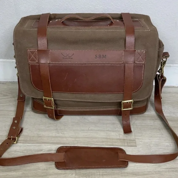 White Wing Business/ Travel Duffel waxed Bag.