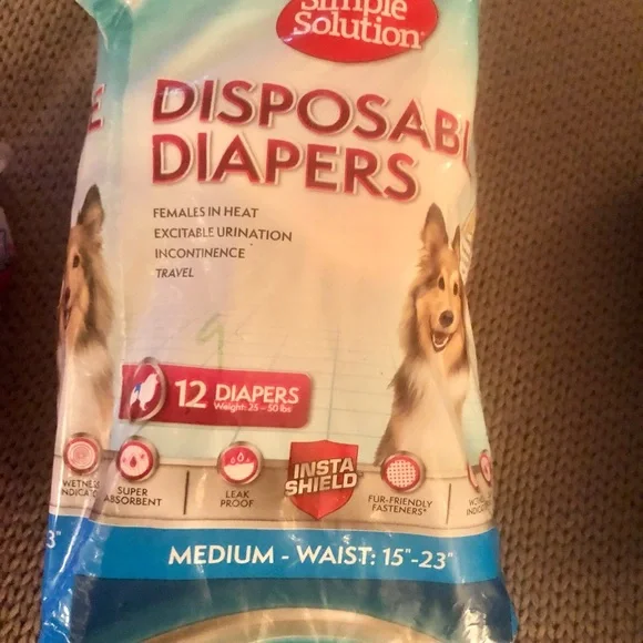 Female disposable diapers size M