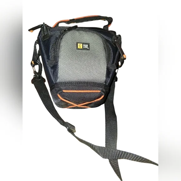 Case Logic Black and Gray Camera Bag with Orange Accents