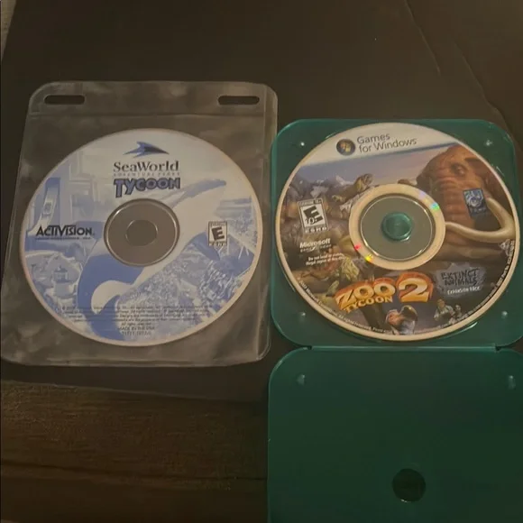 SeaWorld Tycoon & Zoo Tycoon 2 PC Game Set