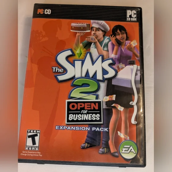The Sims 2: Open for Business Expansion Pack PC CD-ROM 2006 EA Teen