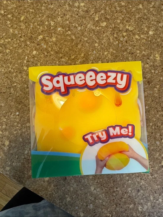 Squeezy Yellow Stress Ball Squeeze Toy -