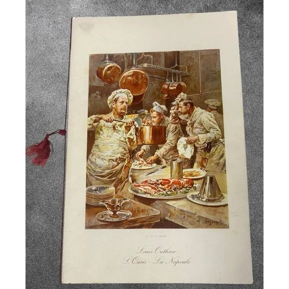 MENU MICHELIN RESTAU CHEF LOUIS OUTHIER L'OASIS NAPOULE 1979