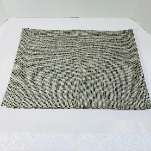 Spilt P set of 4 placemats Tweed PM Slate made in India Gray & Black still w/tag