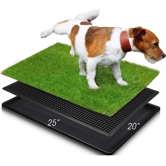 Dog Potty Grass Indoor/Outdoor Artificial Grass Patch 20width x 25” L reusable