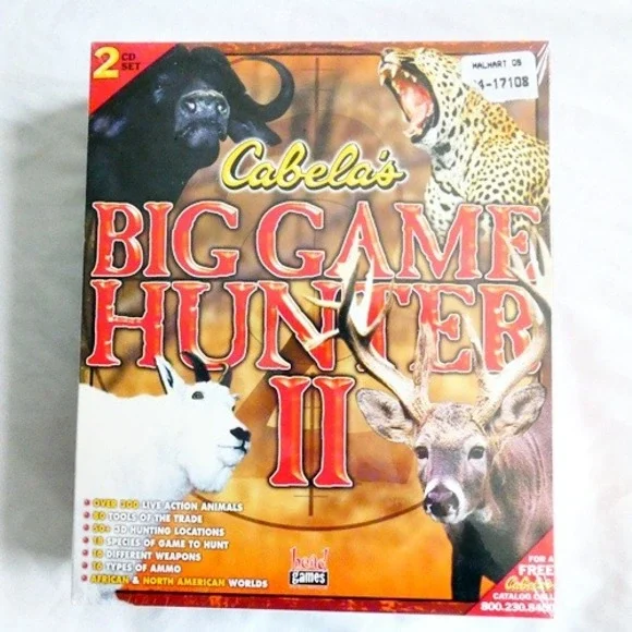 Cabela's Big Game Hunter II (PC, 1998) Big Box NEW Sealed