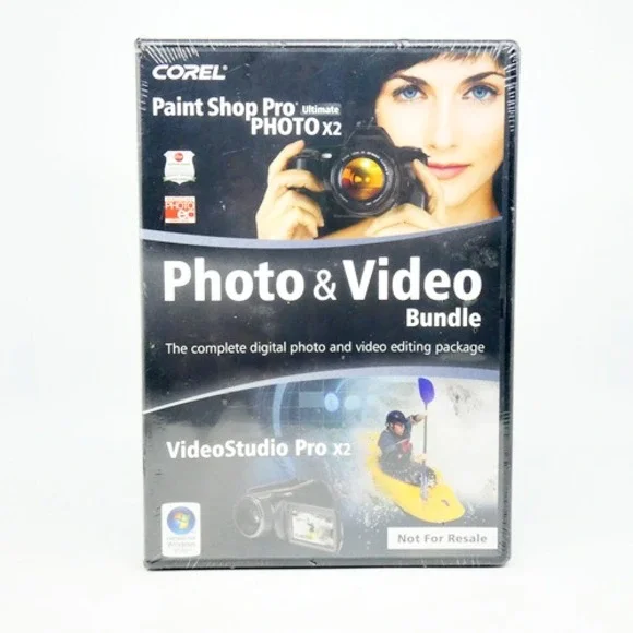 Corel Paint Shop Pro Ultimate Photo X2 PC Software Windows XP Vista Photo Video