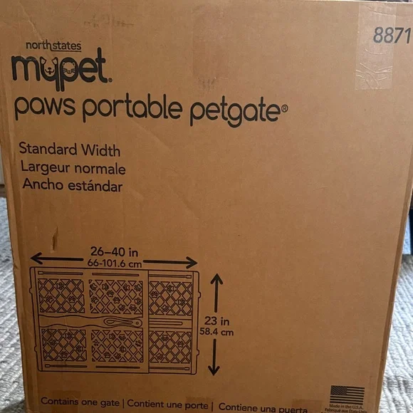 Mypet Paws Portable Petgate - Brown