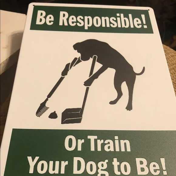 Dog Training Sign - Green and White