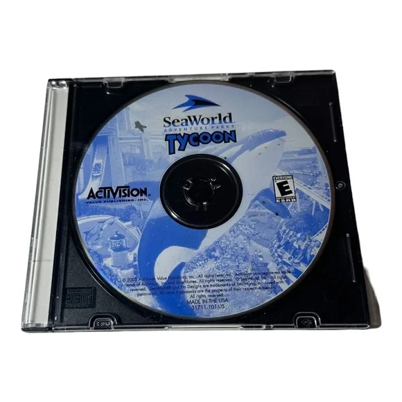 Activision SeaWorld Adventure Parks Tycoon (PC, 2003) READ
