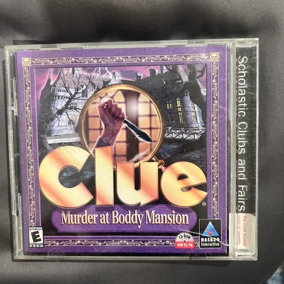 Hasbro Clue: Murder at Boddy Mansion PC Game - Purple and Gold