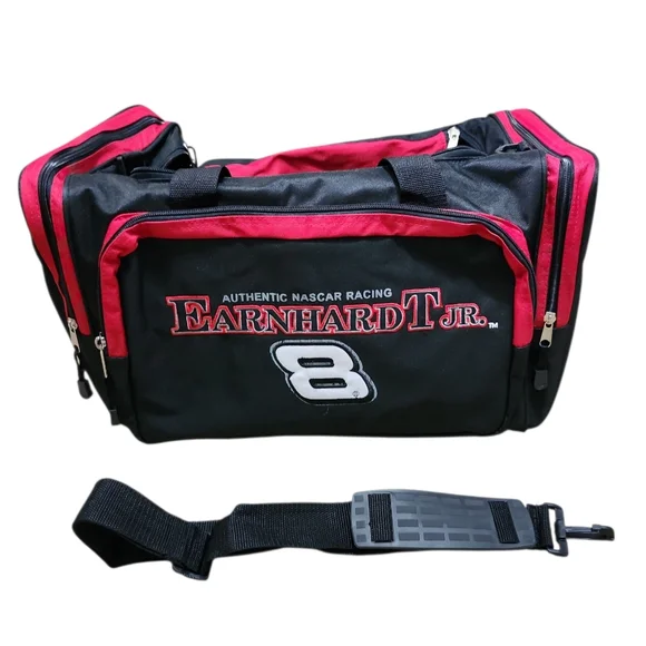 Vintage Nascar Dale Earnhardt Black and Red Racing‎ Duffel Travel Bag #8