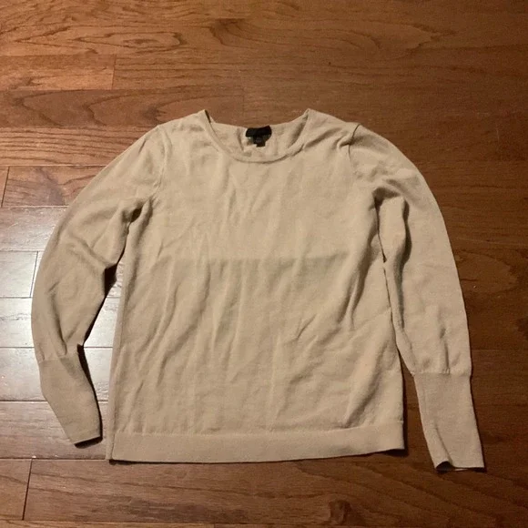 J.‎ Crew Merino Wool Crew Neck Long Sleeve Sweater Beige XS