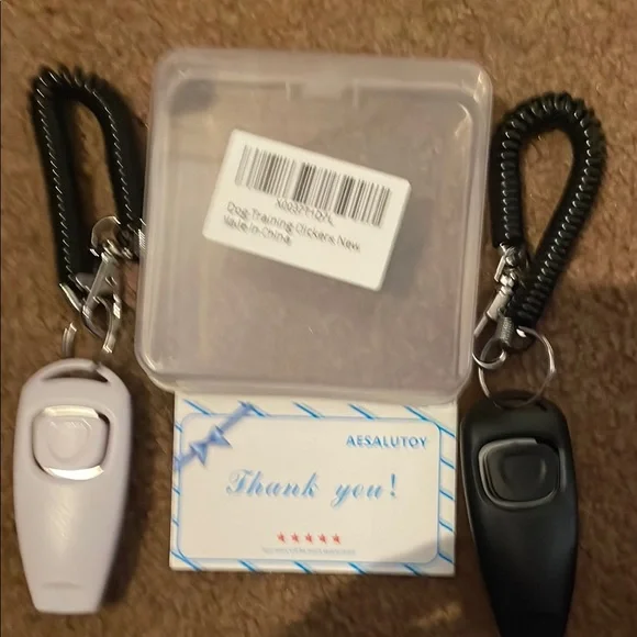 Black and White Dog Training Clickers