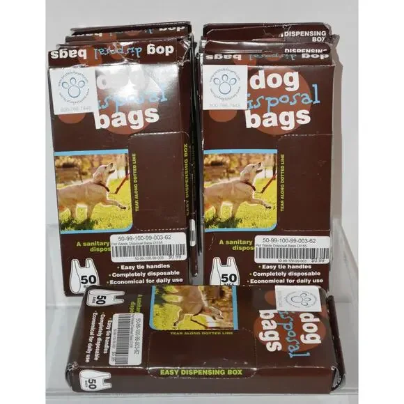 9 Boxes (450 Total) Dog Waste Disposal Bags