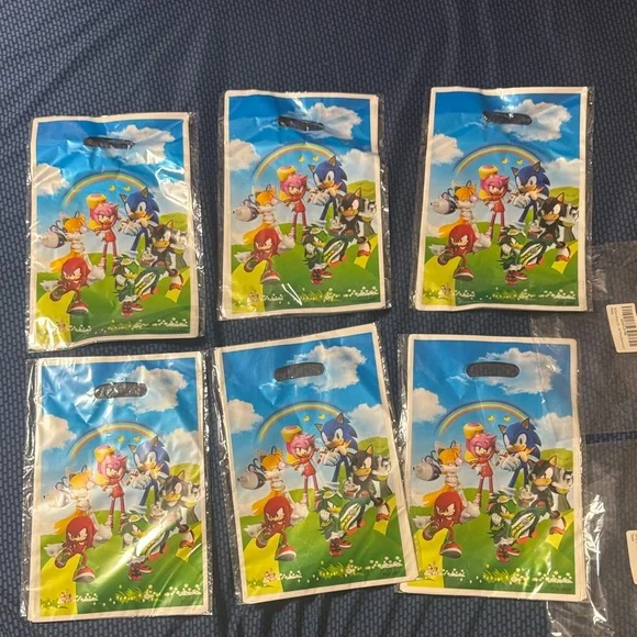 *** 2/$15*** 60 Sonic the Hedgehog Party Favor Bags