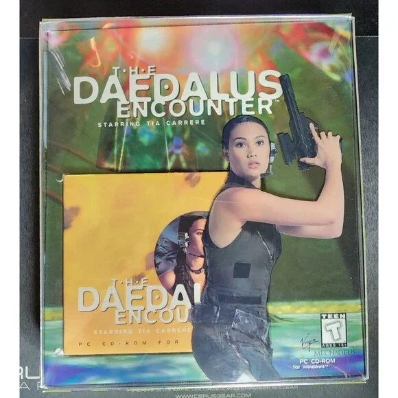 The Daedalus Encounter Big Box PC 3 Discs Manual Tia Carrere Includes Big Poster