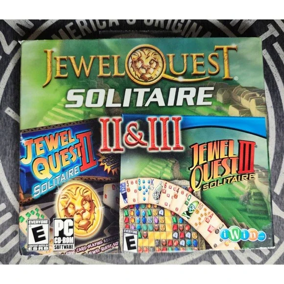 Jewel Quest Solitaire II and III Puzzle Games PC Windows 2007