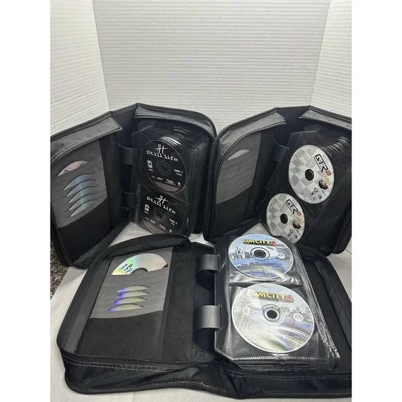 Vintage PC Game Lot – 124 Disc Only Windows CD-ROM Games, Doom, WoW, Diablo, Etc