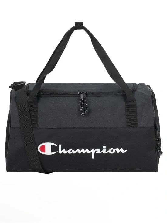New! Champion Logo Prologue Utility Duffel in Black