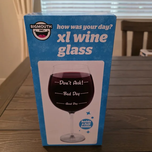 BigMouth Inc. XL Wine Glass - Blue
