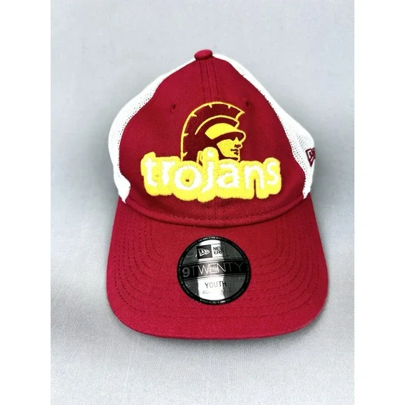 USC Trojans YOUTH New Era Strapback Adjustable Trucker Cap‎ Hat NEW