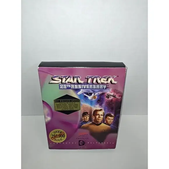 Interplay Vintage 1993 Star Trek Big Box PC Gaming 25th Anniversary Video Game