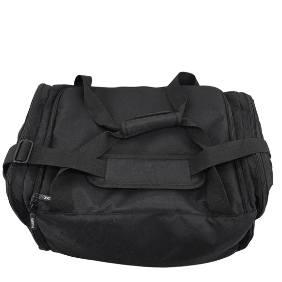 Hawx Black 20in Duffle Bag Adjustable Straps Polyester‎ Travel Gym Weekender