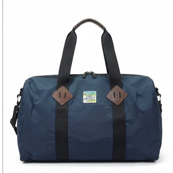 Polo‎ Ralph Lauren Navy Blue Nylon Quilted Duffel Bag Weekender Travel RARE NWT