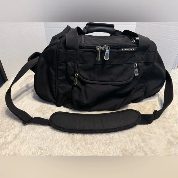 Vintage Jansport black large duffel bag