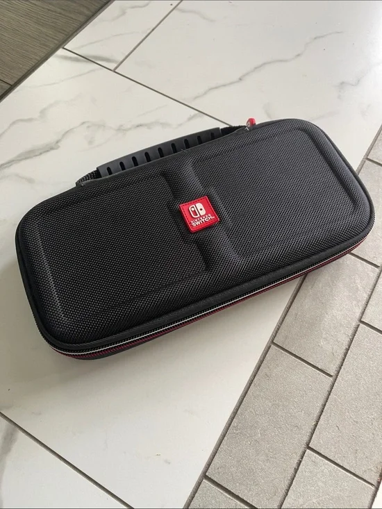 Nintendo Black Carry Case with Red Trim and Logo