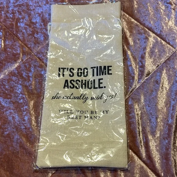Funny Best Man Proposal Wine Bag New