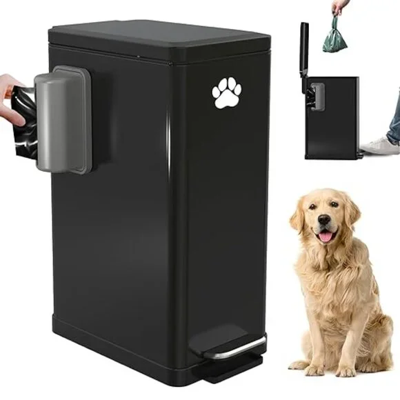 Pupzle Poop disposal bin aluminum construction, great seal, bag support