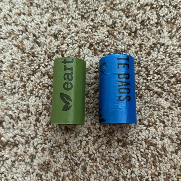2 rolls of pet waste bags